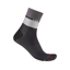 Castelli Elegante Women's 12 Socks in Black/Silver Grey/Dark Grey