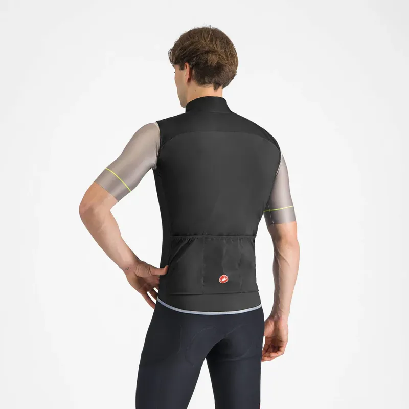 Castelli Fly Direct Sleeveless Vest in Light Black/Dark Grey-1