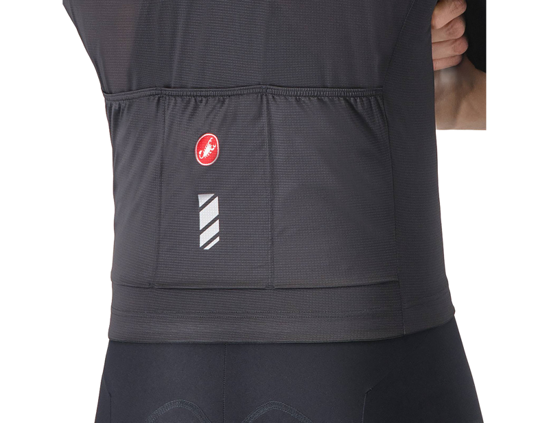 Castelli Unlimited Entrata 3 Short Sleeve Jersey in Light Black-2