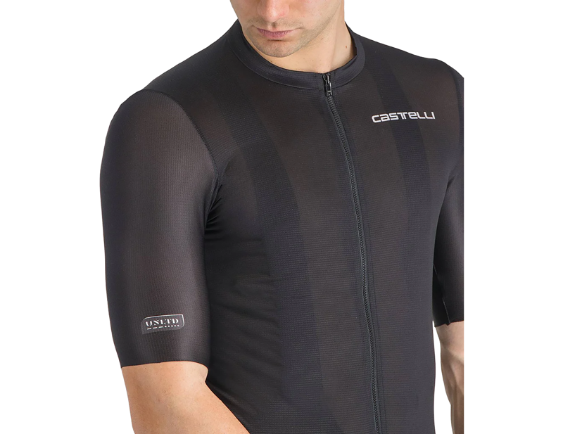 Castelli Unlimited Entrata 3 Short Sleeve Jersey in Light Black-3
