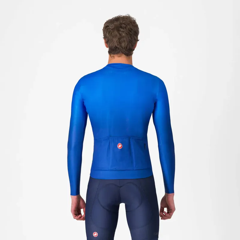 Castelli UPF Long Sleeve Jersey in Azzurro Italia-1