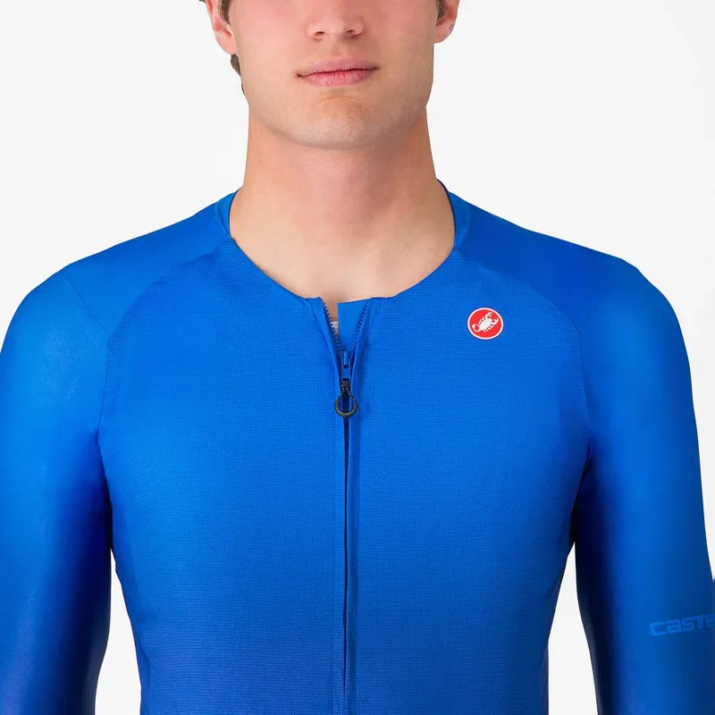 Castelli UPF Long Sleeve Jersey in Azzurro Italia-2
