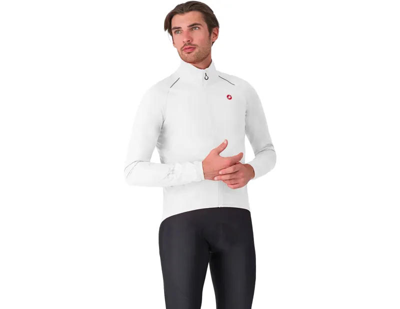 Balfes Bikes Castelli Emergency 3 Rain Jacket in White | Free postage over £30, £10 off first order, price match & 0% finance.