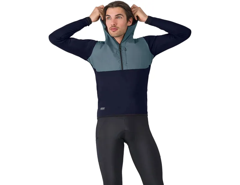 Balfes Bikes Castelli Unlimited Roam Hoodie in Blue Savile/Spring Lake | Free postage over £30, £10 off first order, price match & 0% finance.