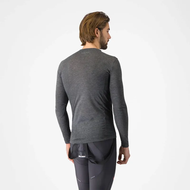Castelli Medio Base Layer Long Sleeve in Melange Grey-1