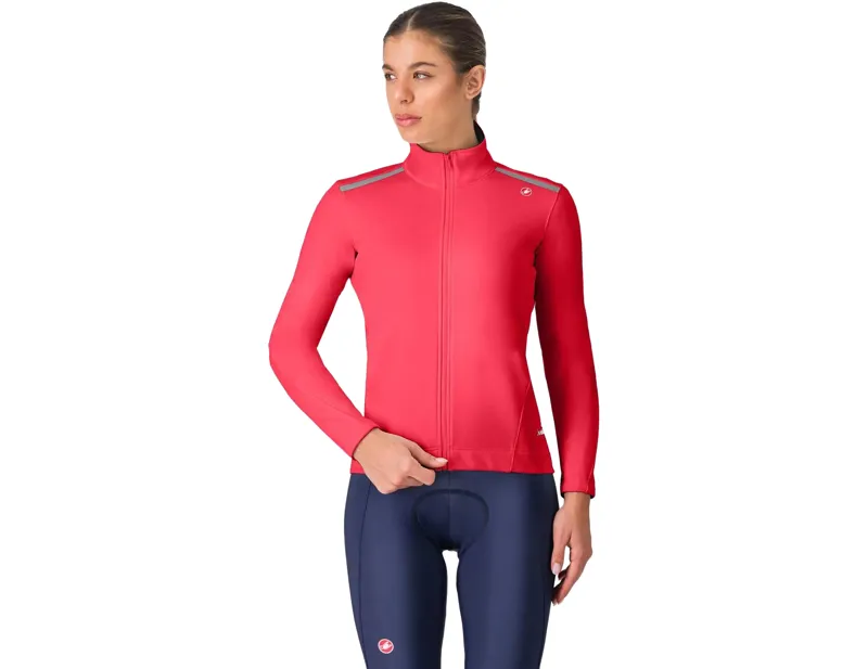 Balfes Bikes Castelli Espresso Air Womens Jacket in Hibiscus | Free postage over £30, £10 off first order, price match & 0% finance.