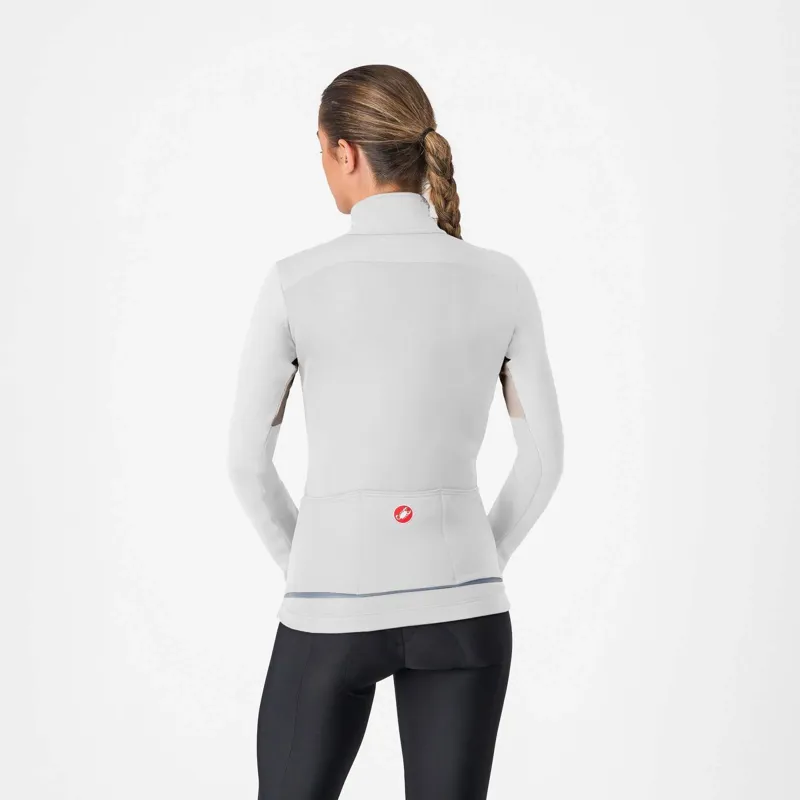 Castelli Entrata 2 Womens Jacket in Ivory/Silver Moon-1