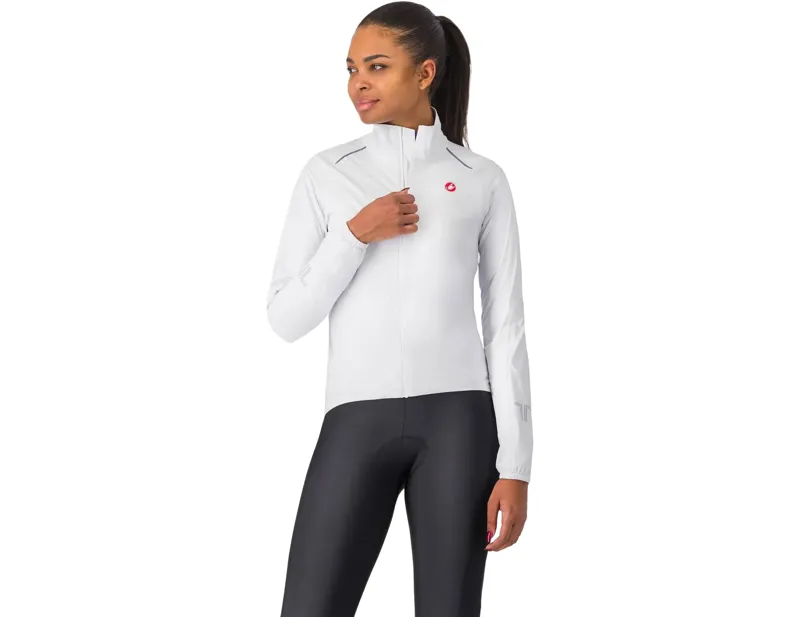 Balfes Bikes Castelli Emergency 3 Womens Rain Jacket in White | Free postage over £30, £10 off first order, price match & 0% finance.