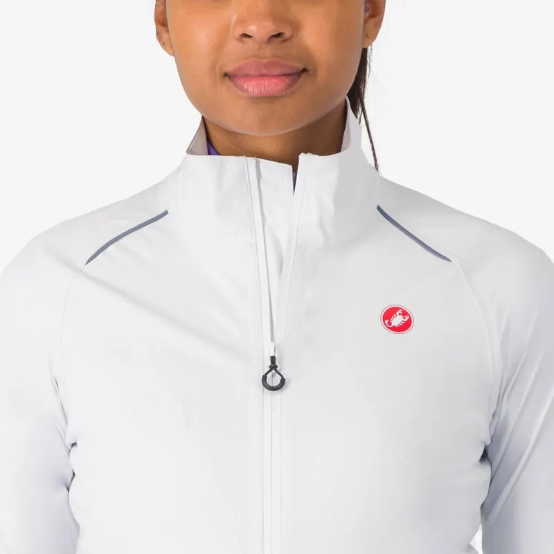 Castelli Emergency 3 Womens Rain Jacket in White-2