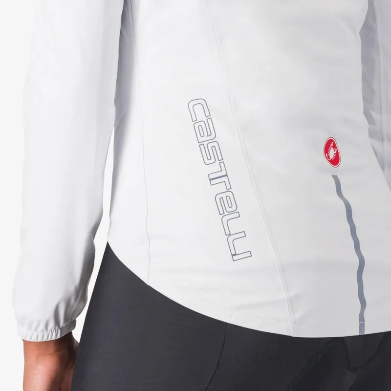 Castelli Emergency 3 Womens Rain Jacket in White-3