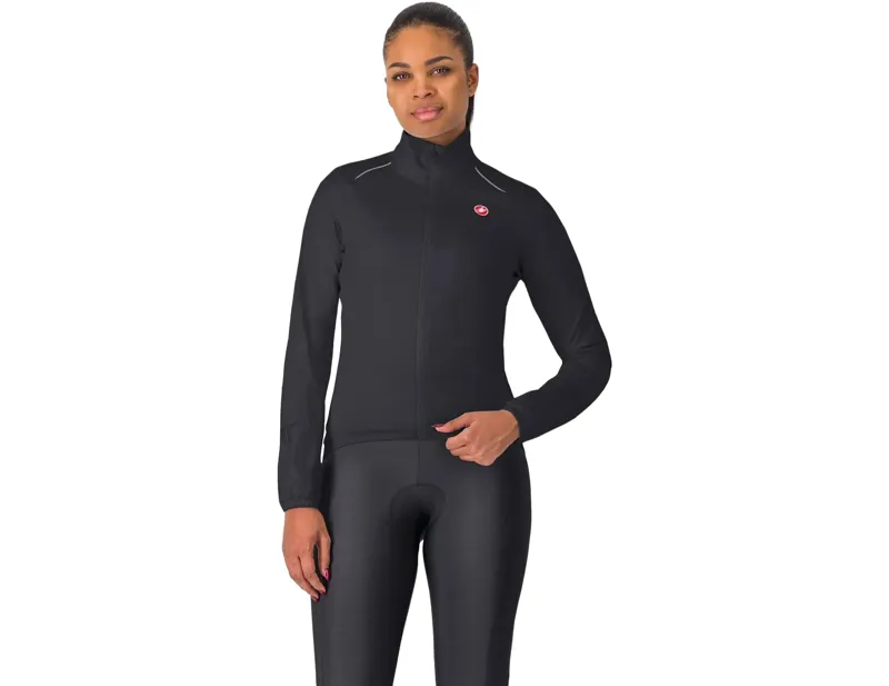 Balfes Bikes Castelli Emergency 3 Womens Rain Jacket in Light Black | Free postage over £30, £10 off first order, price match & 0% finance.