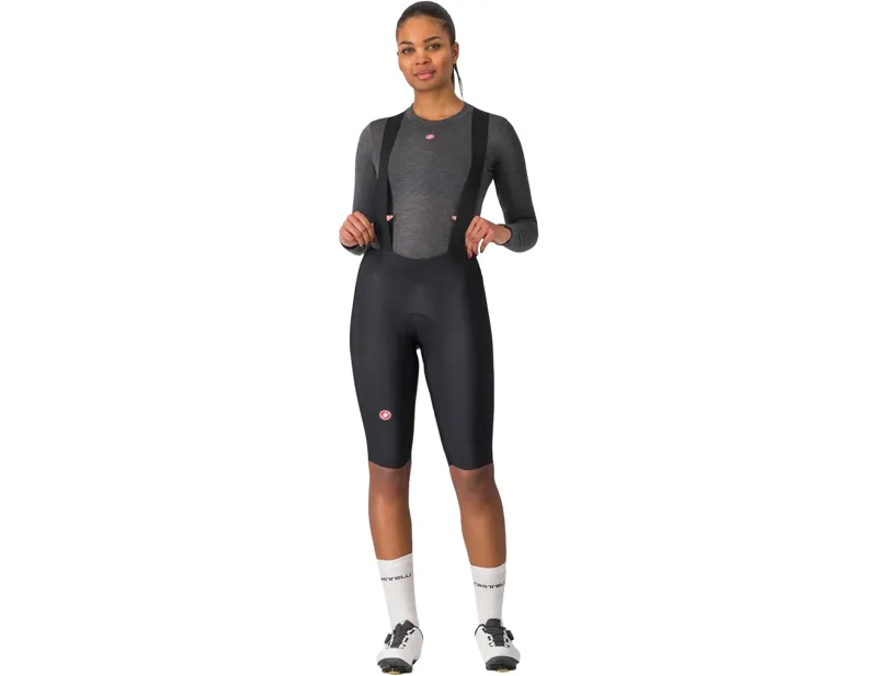 Balfes Bikes Castelli Omloop Thermal Womens DT Bib Short in Black | Free postage over £30, £10 off first order, price match & 0% finance.