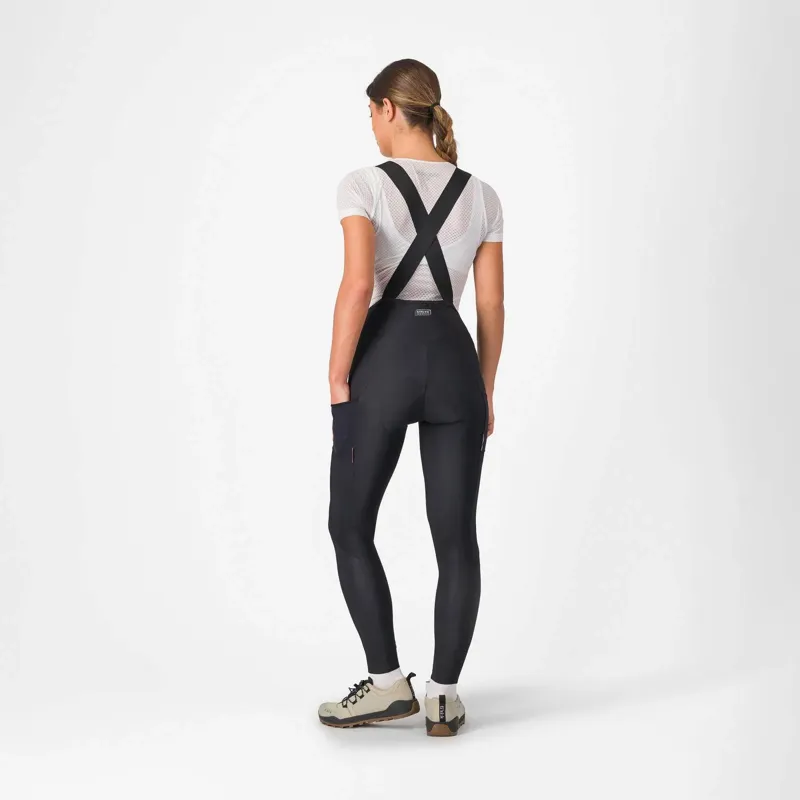 Castelli Unlimited Womens DT Bib Tight in Black-1