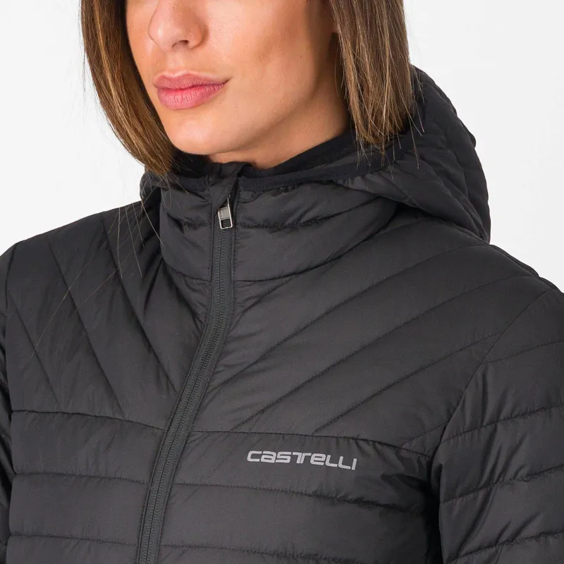 Castelli Classico Womens Puffy Jacket in Black-2