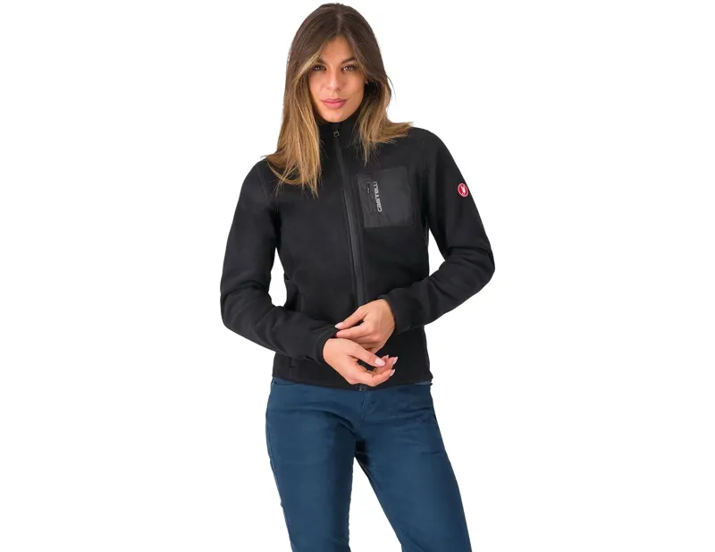 Balfes Bikes Castelli Classico Womens Fleece Jacket in Black | Free postage over £30, £10 off first order, price match & 0% finance.