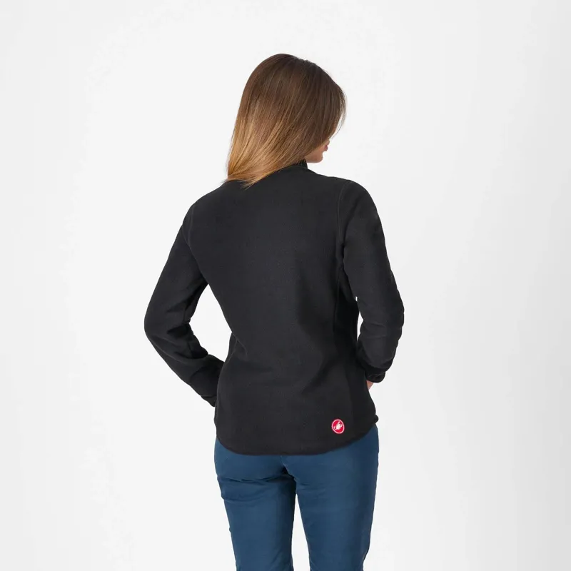 Castelli Classico Womens Fleece Jacket in Black-1