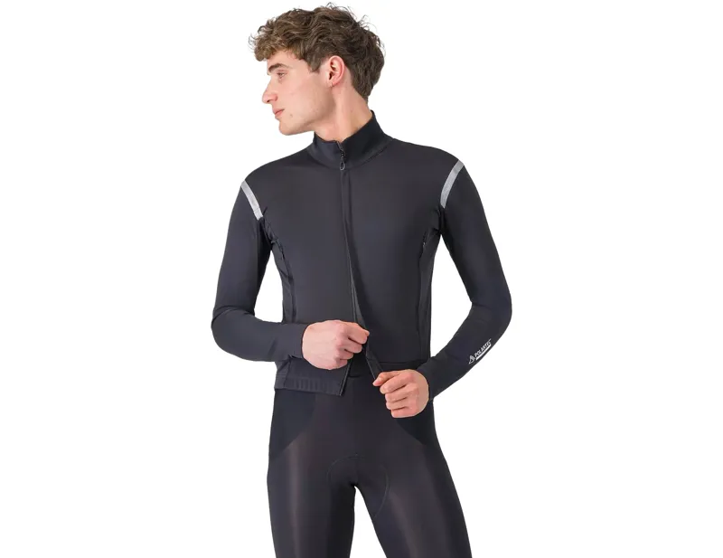 Balfes Bikes Castelli Perfetto RoS 3 Jacket in Light Black/Silver Reflex | Free postage over £30, £10 off first order, price match & 0% finance.