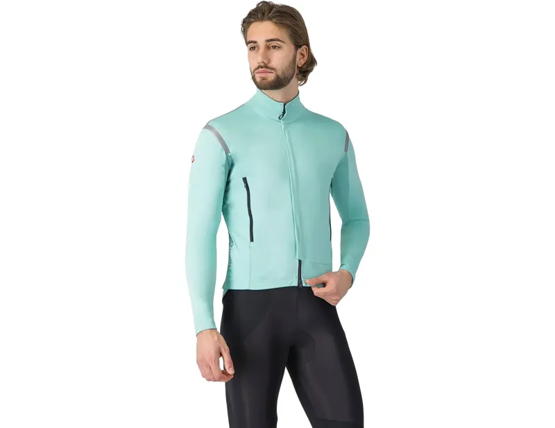 Balfes Bikes Castelli Perfetto RoS 3 Jacket in Pool Blue/Black Reflex | Free postage over £30, £10 off first order, price match & 0% finance.