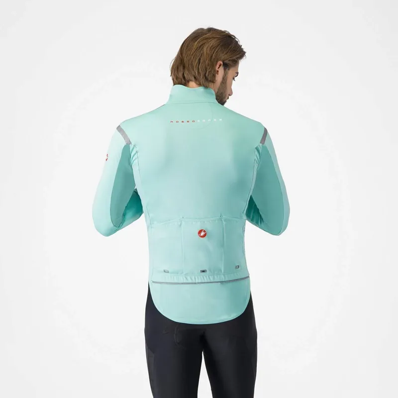 Castelli Perfetto RoS 3 Jacket in Pool Blue/Black Reflex-1