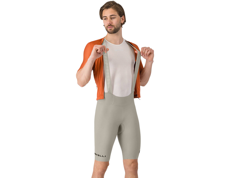 Castelli Espresso 2 Bib Short in Silver Moon