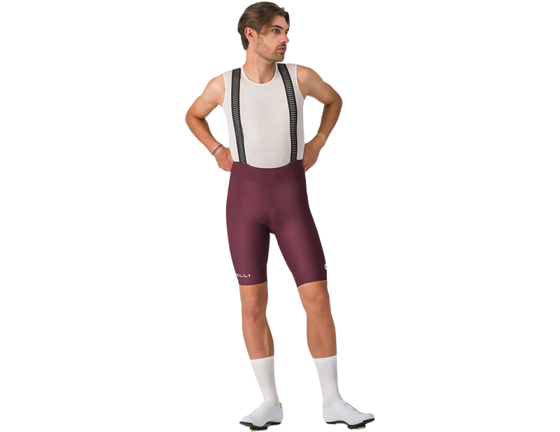 Castelli Espresso 2 Bib Short in Deep Bordeaux