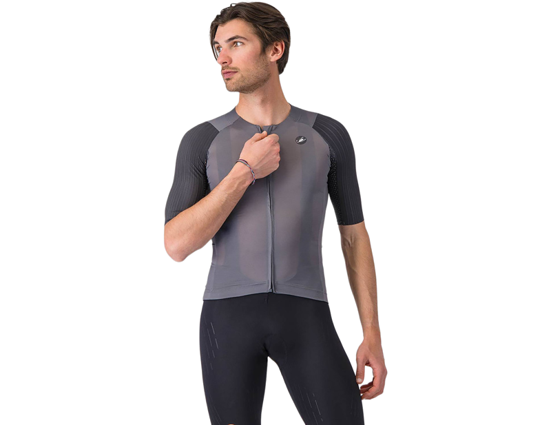 Castelli Aero Race 8S Short Sleeve Jersey in Smoky Grey