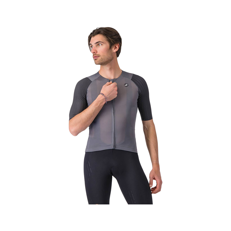 Balfes Bikes Castelli Aero Race 8S Short Sleeve Jersey in Smoky Grey | Free postage over £30, £10 off first order, price match & 0% finance.