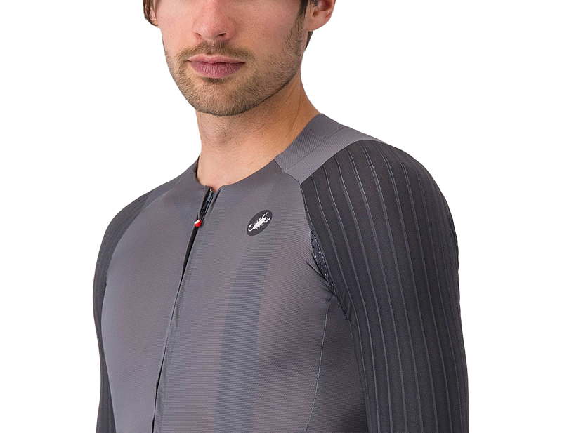 Castelli Aero Race 8S Short Sleeve Jersey in Smoky Grey-3