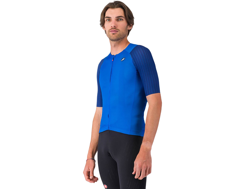 Castelli Aero Race 8S Short Sleeve Jersey in Azzurro Italia
