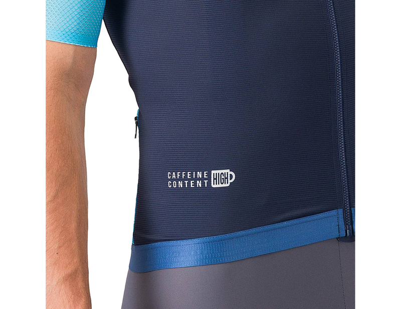 Castelli Corretto Short Sleeve Jersey in Belgian Blue/Blue FiammaWhite-5