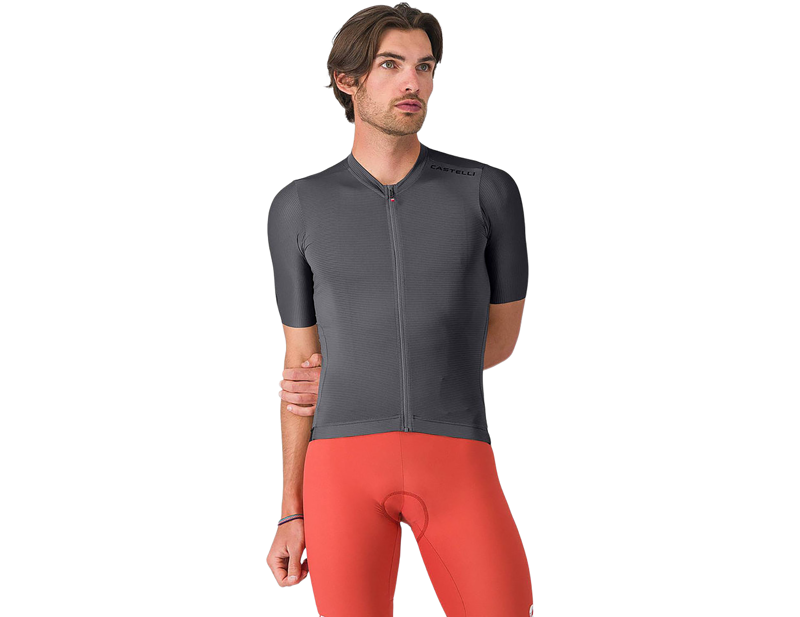 Castelli Espresso 2 Short Sleeve Jersey in Smoky Grey