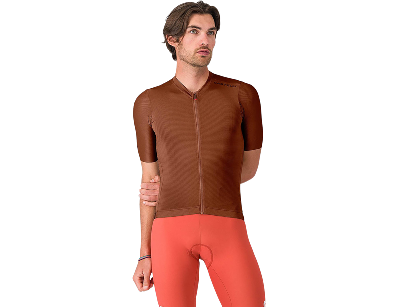 Castelli Espresso 2 Short Sleeve Jersey in Deep Mocha