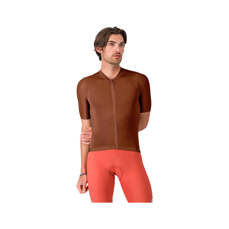 Balfes Bikes Castelli Espresso 2 Short Sleeve Jersey in Deep Mocha | Free postage over £30, £10 off first order, price match & 0% finance.