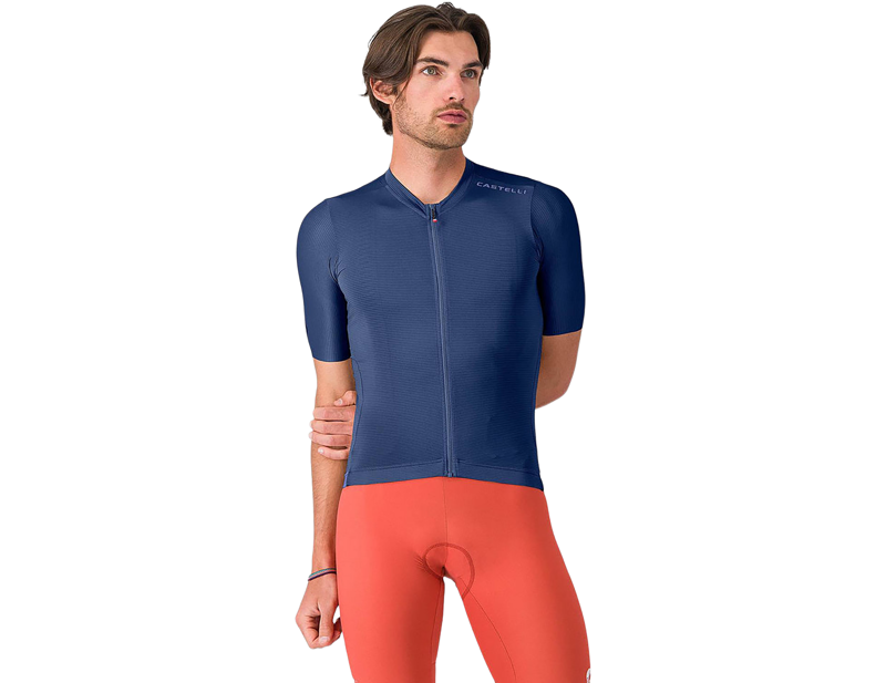 Castelli Espresso 2 Short Sleeve Jersey in Belgian Blue