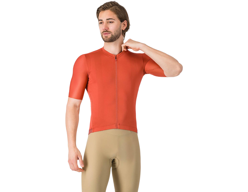 Castelli Espresso 2 Short Sleeve Jersey in Paprika