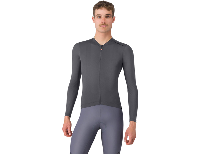 Castelli Espresso 2 Long Sleeve Jersey in Smoky Grey