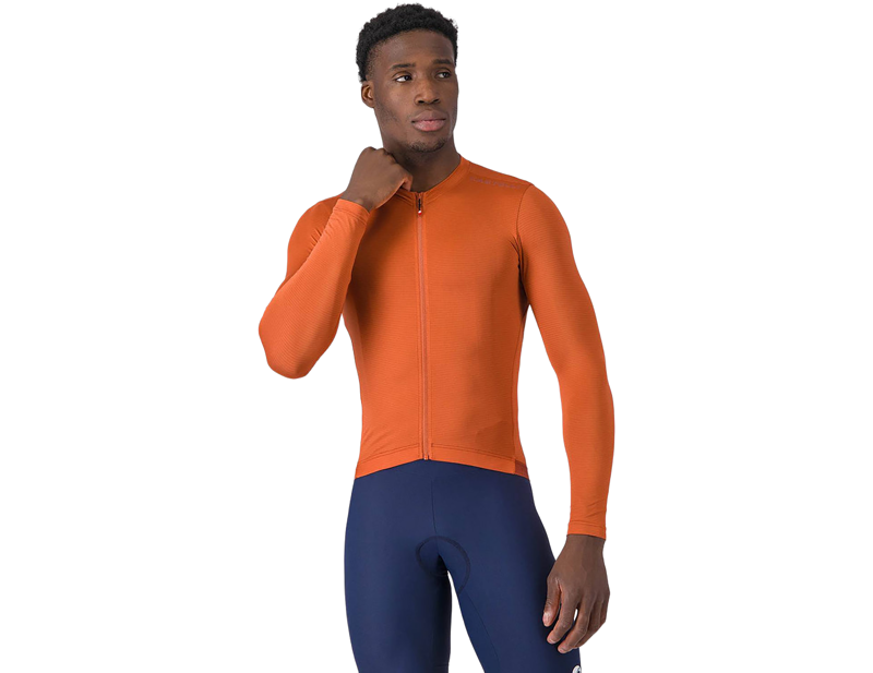 Castelli Espresso 2 Long Sleeve Jersey in Paprika