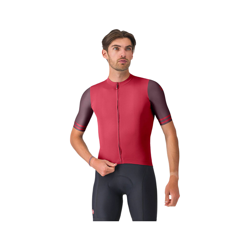 Balfes Bikes Castelli Prologo Lite 2 Short Sleeve Jersey in Rich Red/Bordeaux | Free postage over £30, £10 off first order, price match & 0% finance.