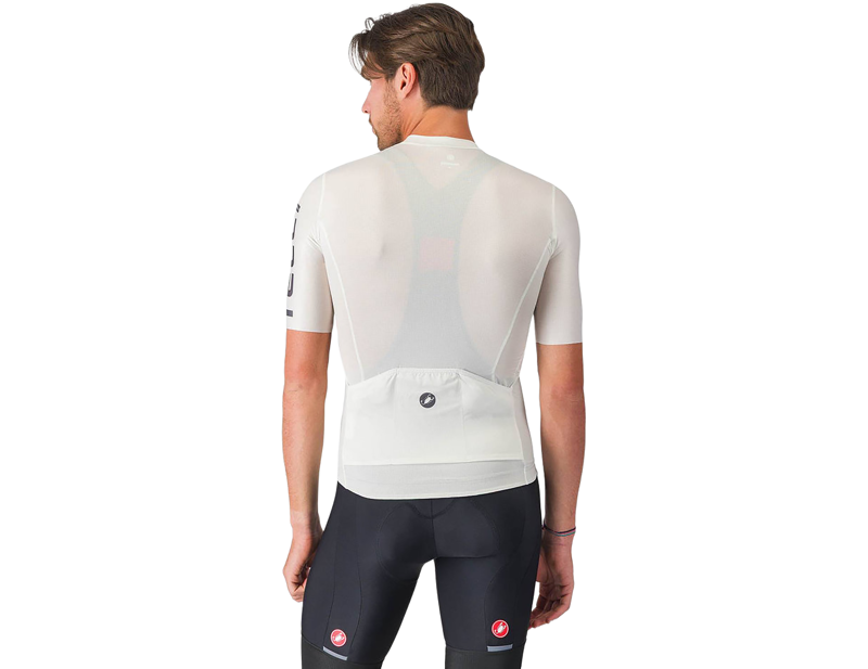 Castelli Entrata Apex Short Sleeve Jersey in Ivory/Smoky Grey-5