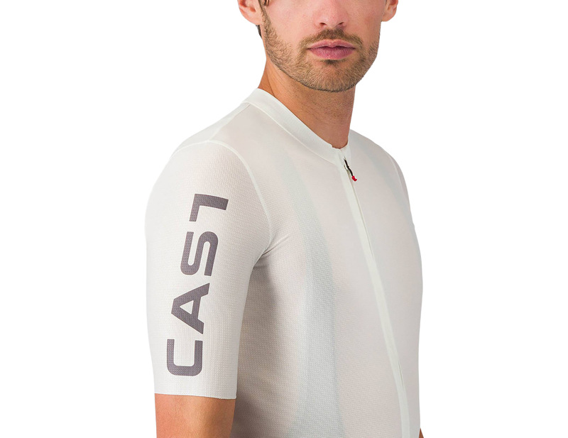 Castelli Entrata Apex Short Sleeve Jersey in Ivory/Smoky Grey-4