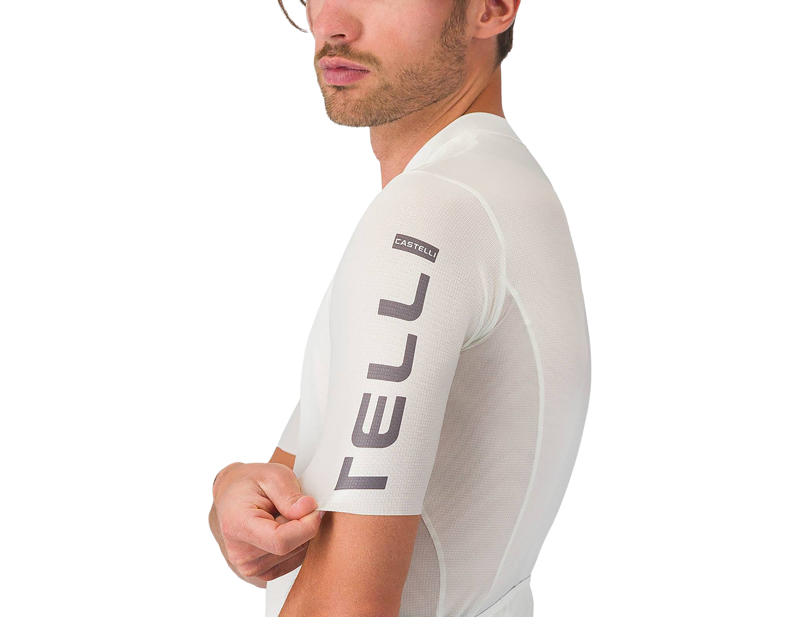 Castelli Entrata Apex Short Sleeve Jersey in Ivory/Smoky Grey-2