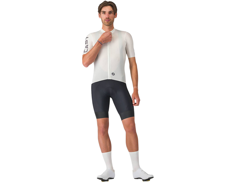 Castelli Entrata Apex Short Sleeve Jersey in Ivory/Smoky Grey-1