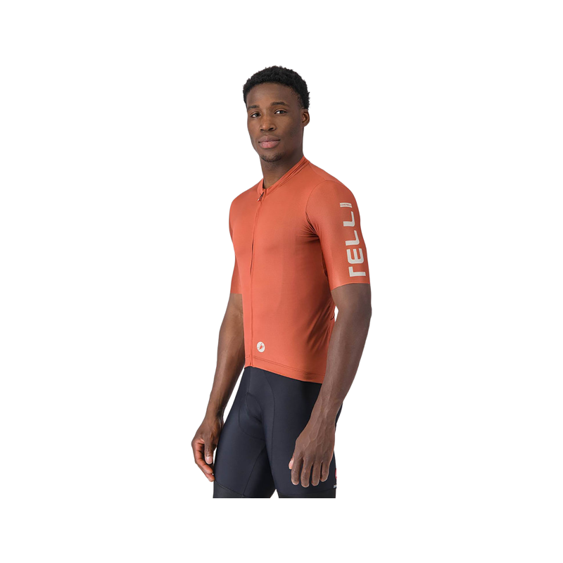 Balfes Bikes Castelli Entrata Apex Short Sleeve Jersey in Paprika/Silver Moon | Free postage over £30, £10 off first order, price match & 0% finance.