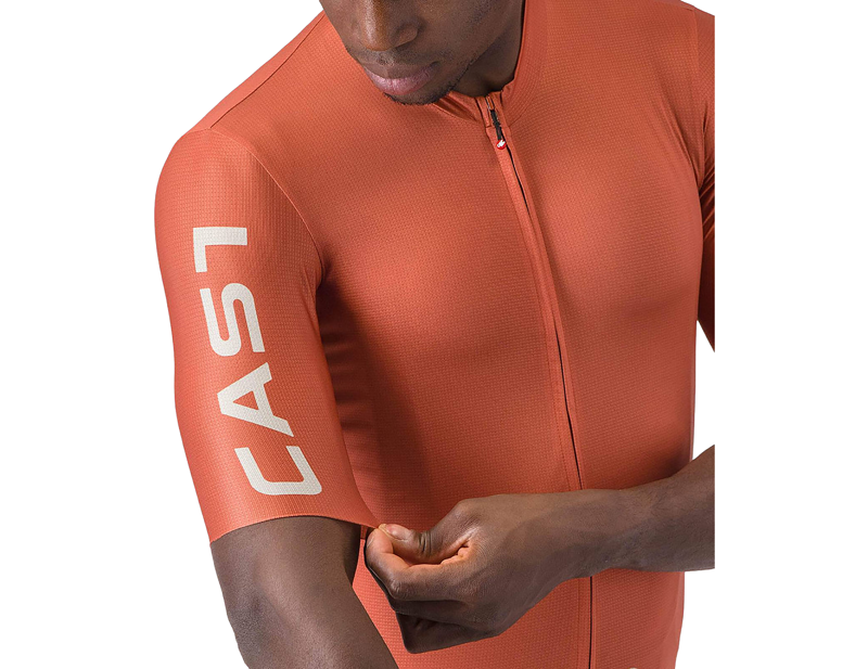 Castelli Entrata Apex Short Sleeve Jersey in Paprika/Silver Moon-5