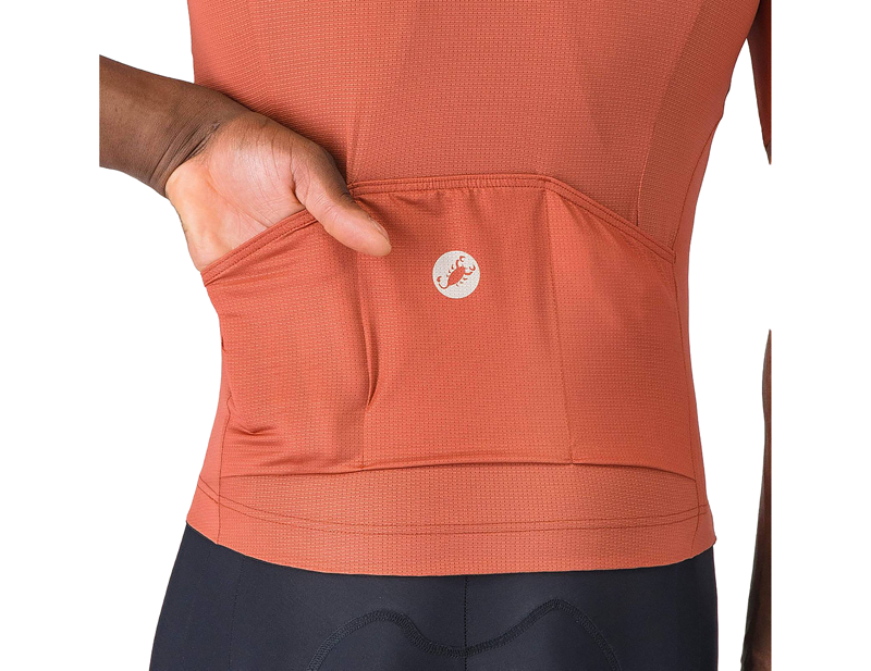 Castelli Entrata Apex Short Sleeve Jersey in Paprika/Silver Moon-4