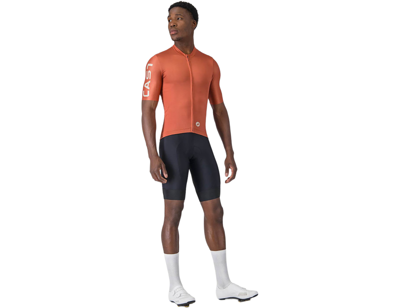 Castelli Entrata Apex Short Sleeve Jersey in Paprika/Silver Moon-2