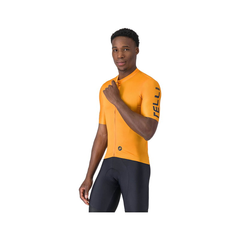 Balfes Bikes Castelli Entrata Apex Short Sleeve Jersey in Vivid Orange/Twilight Blue | Free postage over £30, £10 off first order, price match & 0% finance.