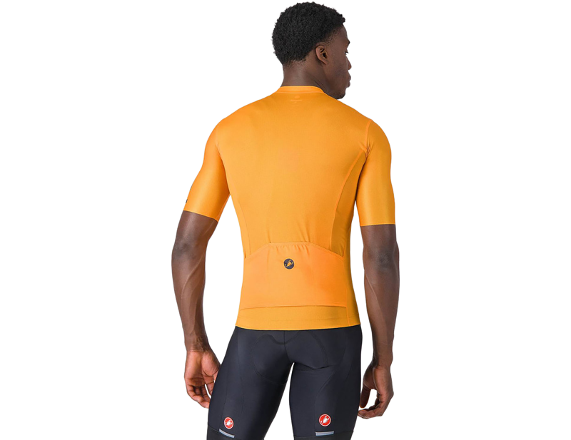 Castelli Entrata Apex Short Sleeve Jersey in Vivid Orange/Twilight Blue-5