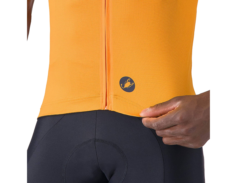 Castelli Entrata Apex Short Sleeve Jersey in Vivid Orange/Twilight Blue-2