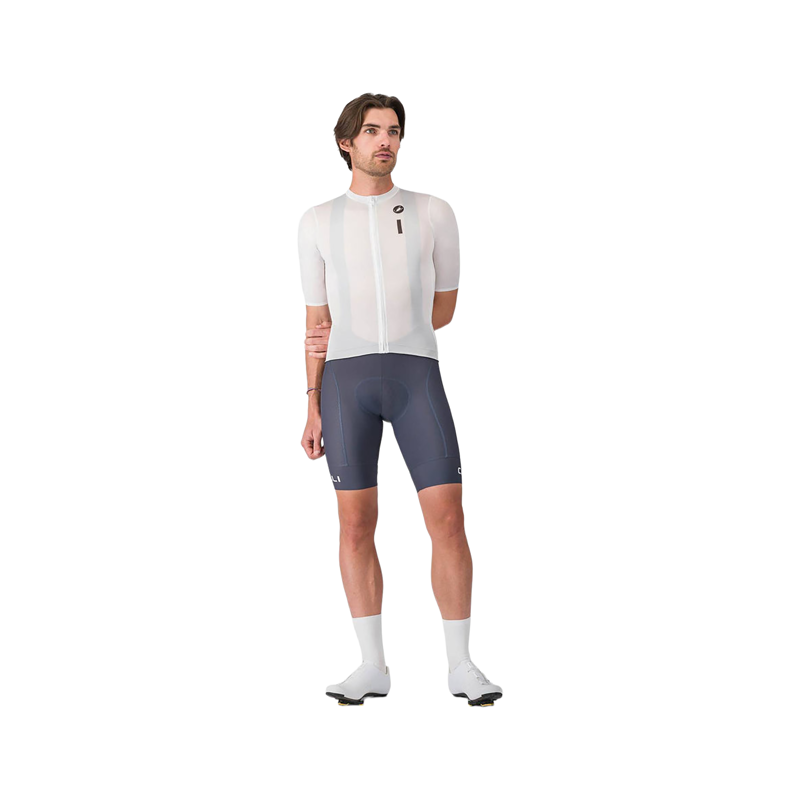 Balfes Bikes Castelli Drittone Logo Short Sleeve Jersey in White/Black | Free postage over £30, £10 off first order, price match & 0% finance.